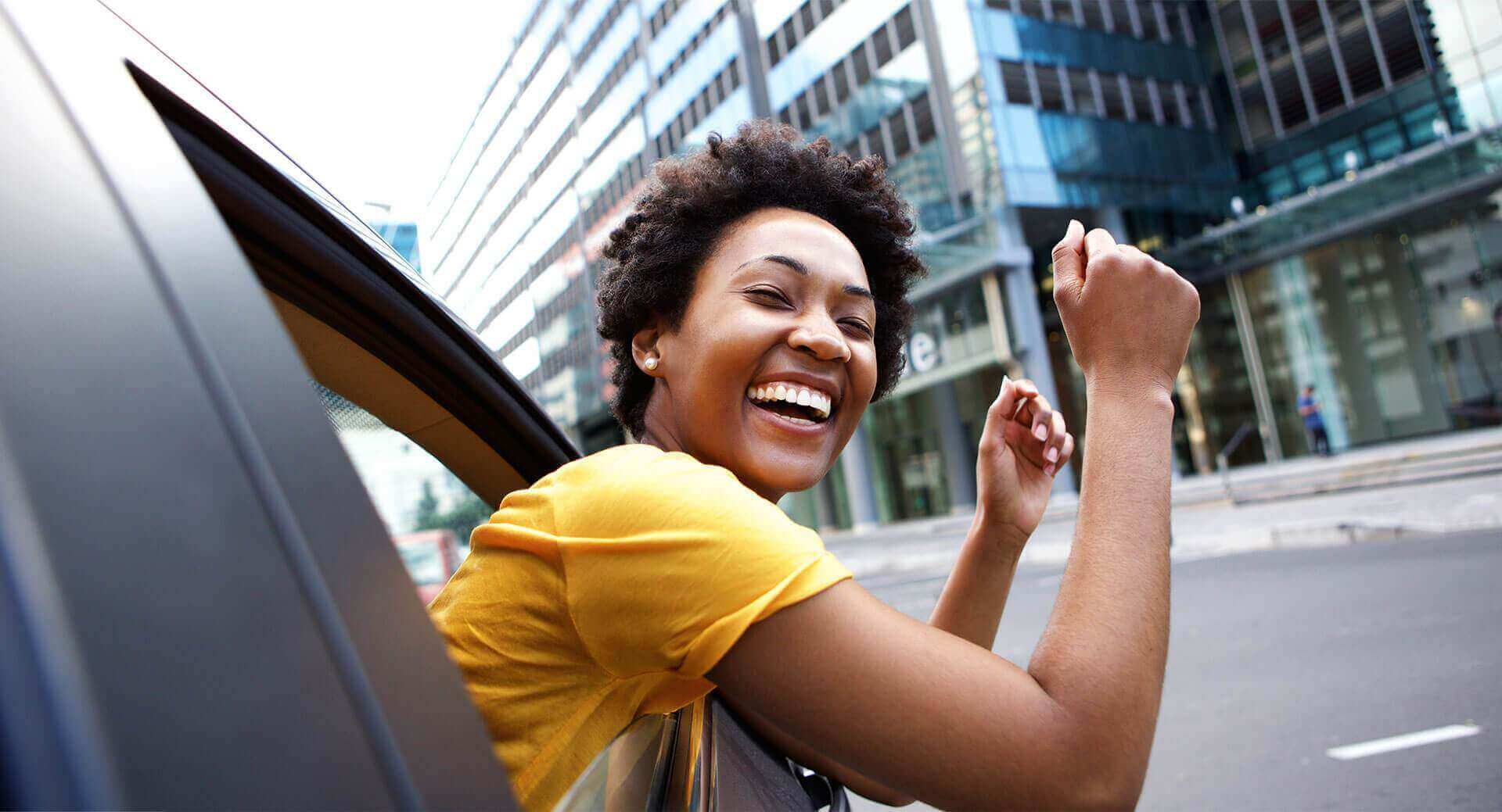 Happy Employee using Cairn-Go Happy Employee using Cairn-Go