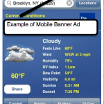 Mobile Banner Ad example Mobile Banner Ad example