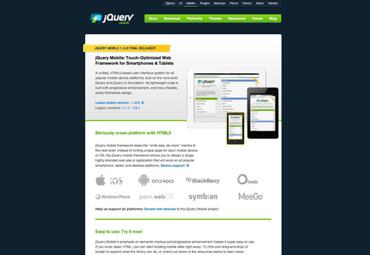 jQuery Mobile jQuery Mobile