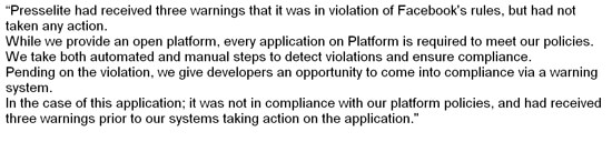 Facebook Blocked ‘Vintage Camera’ App