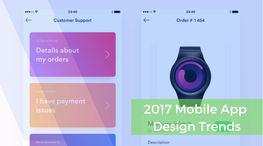 Mobile Apps Design Trends in 2017