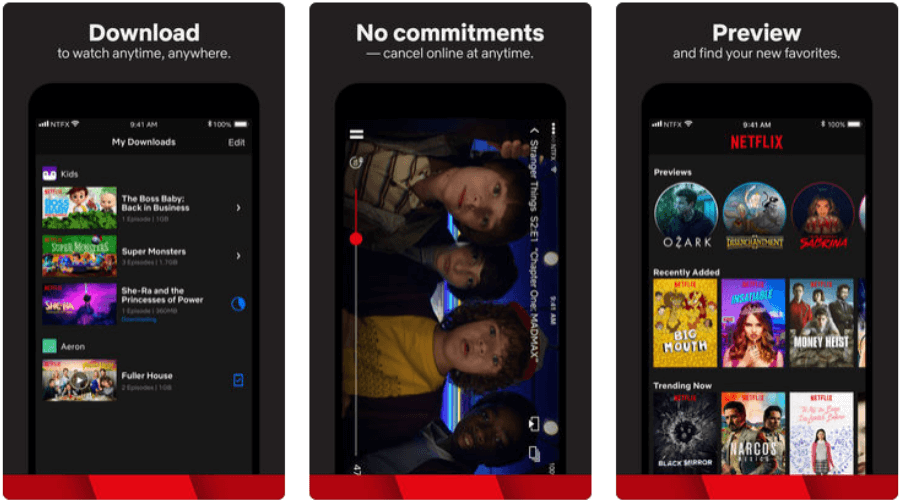 netflix series free watch app