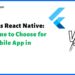 Flutter vs React Native : Which one to choose