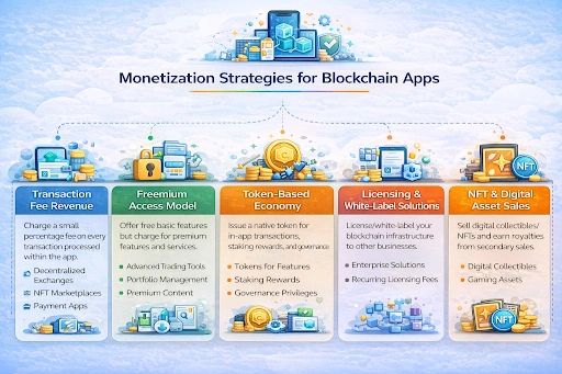 Monetizaation Strategies for Blockchain Apps