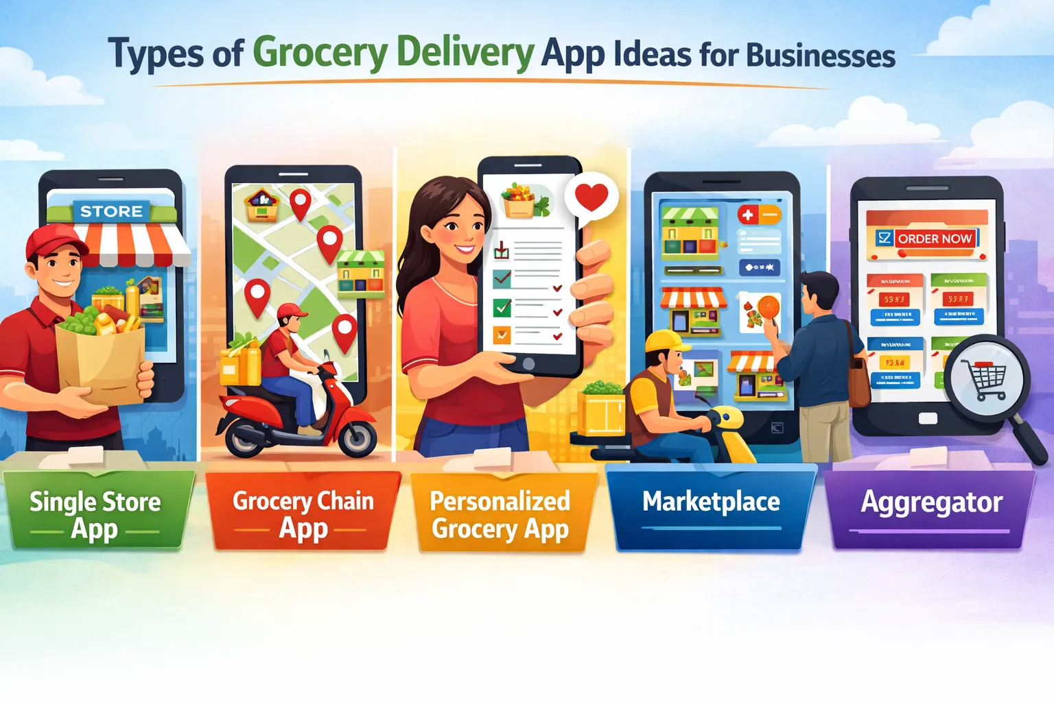 Types of Grocery Delivery App Ideas for Businesses