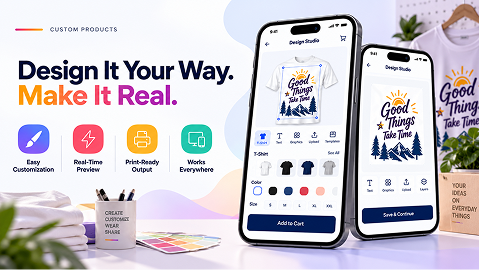 Custom Design Application for Retail Ecommerce