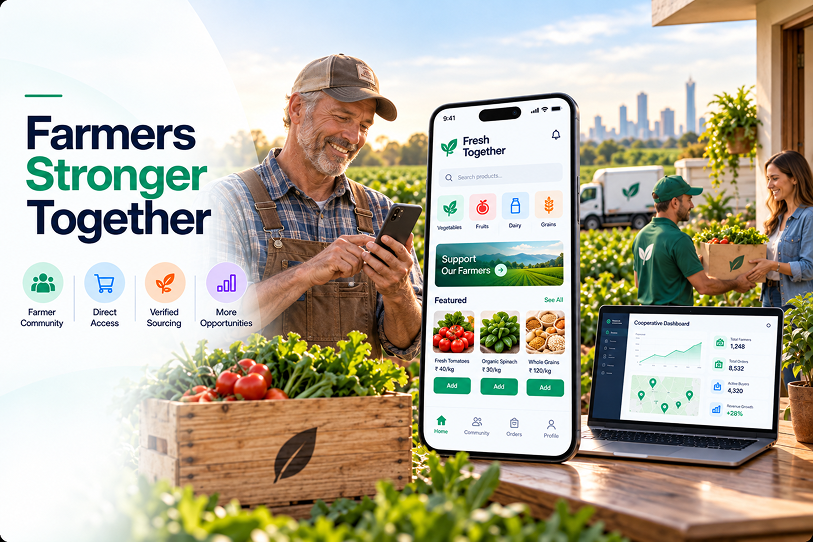 Farmers market cooperative scaling farm-to-consumer commerce with transparency