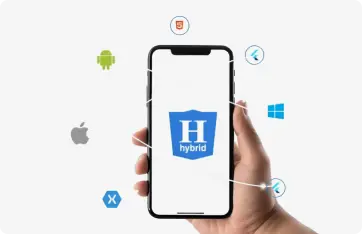 Hybrid App Development Mockup