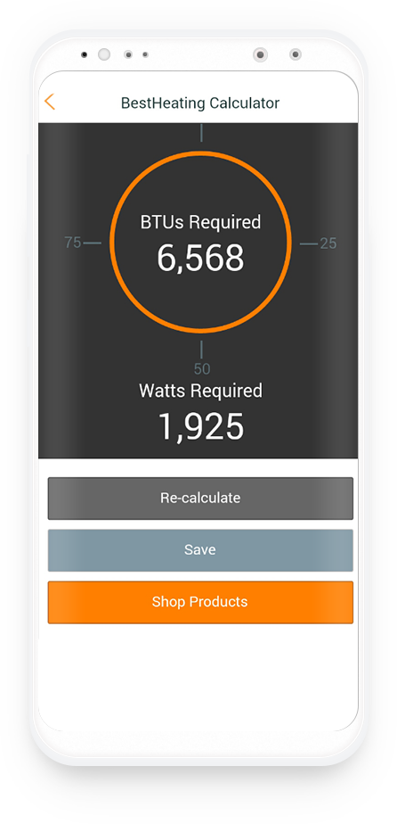 BTU Calculator - Bestheating feature