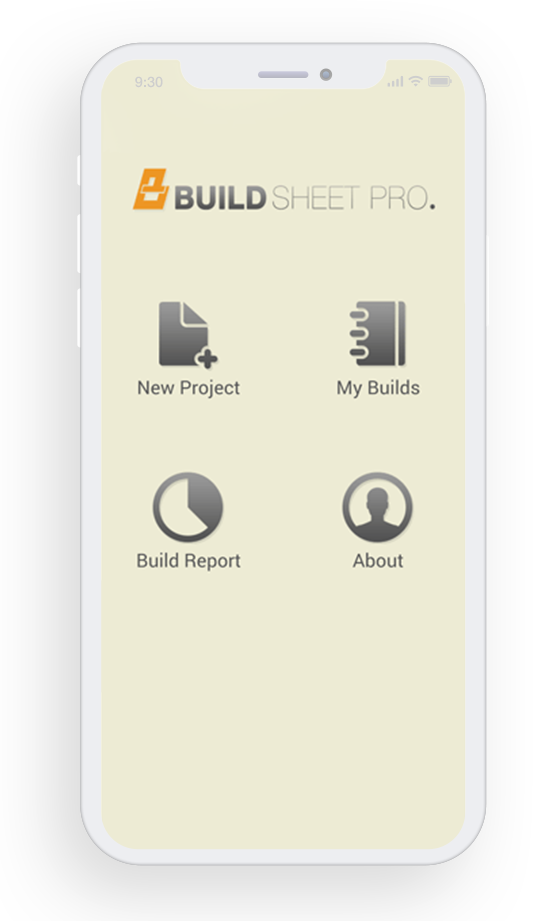 Build Sheet Pro feature